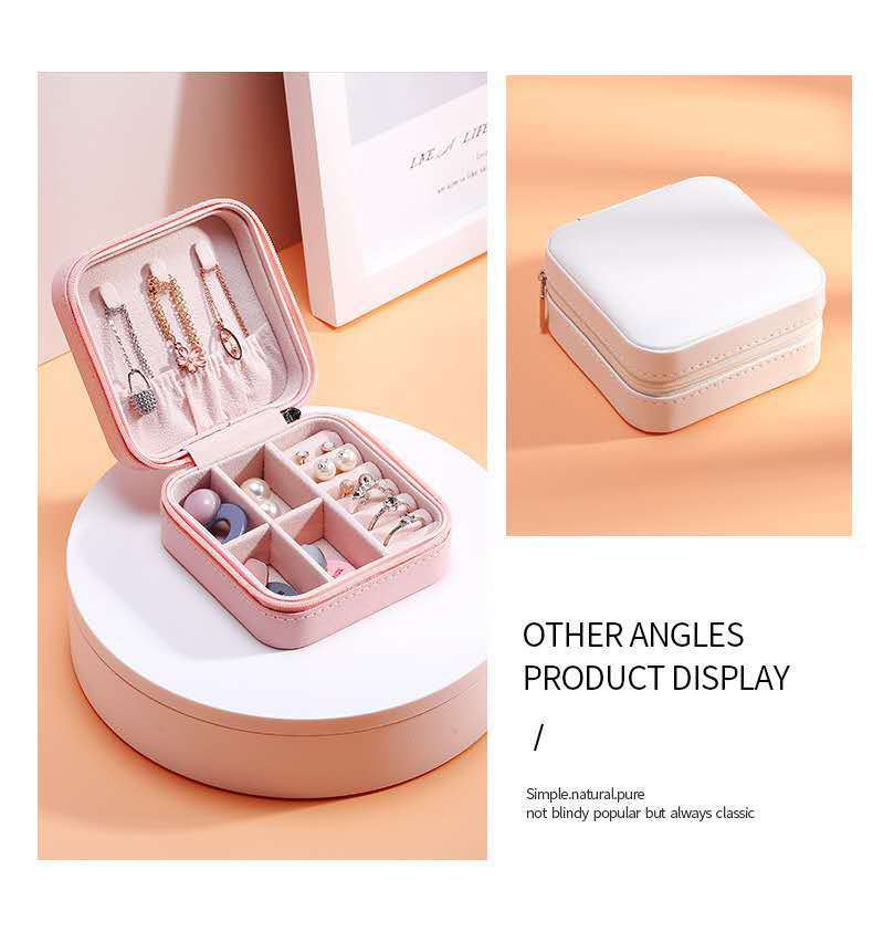 Pu Single Layer Portable Jewelry Storage Small Jewelry Box Minimalist Creative Stud Earrings Earring Ring Jewelry Storage Box Pu Single Layer Portable Jewelry Storage Small Jewelry Box Minimalist Creative Stud Earrings Earring Ring Jewelry Storage Box