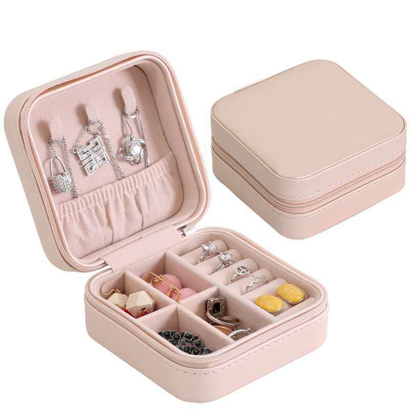 Pu Single Layer Portable Jewelry Storage Small Jewelry Box Minimalist Creative Stud Earrings Earring Ring Jewelry Storage Box Pu Single Layer Portable Jewelry Storage Small Jewelry Box Minimalist Creative Stud Earrings Earring Ring Jewelry Storage Box