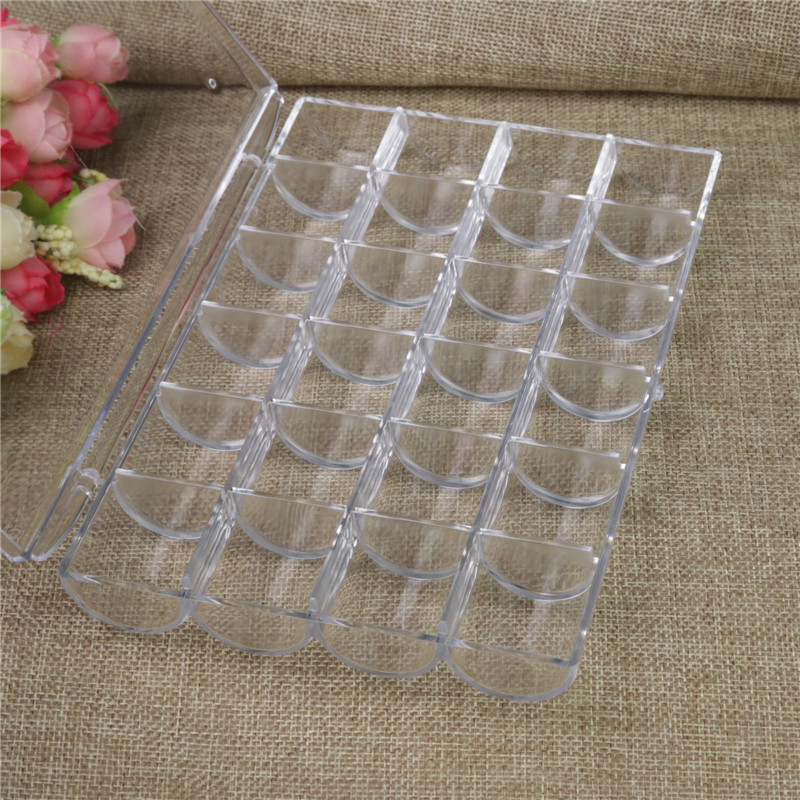 24 case transparent sub compartment box jewelry box home sorting box