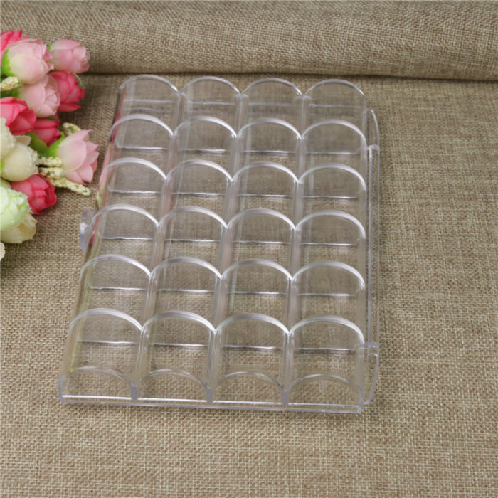 24 case transparent sub compartment box jewelry box home sorting box 24 case transparent sub compartment box jewelry box home sorting box