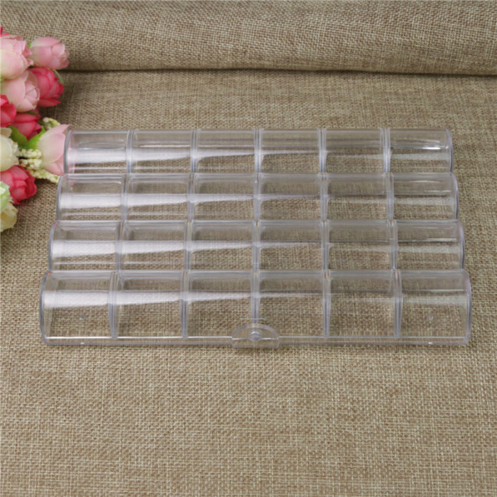 24 case transparent sub compartment box jewelry box home sorting box 24 case transparent sub compartment box jewelry box home sorting box