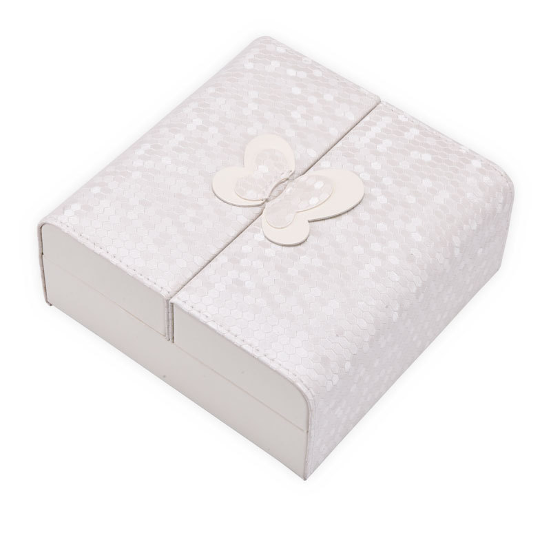 Portable jewelry box fashion leather jewelry box new jewelry box wholesale can be customized