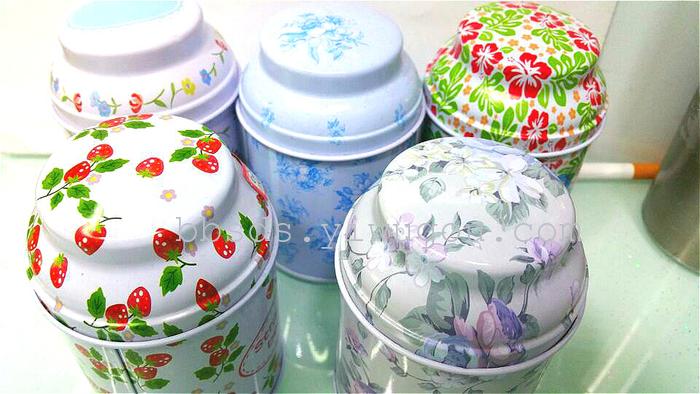 The new tin box jewelry box small portable tea box