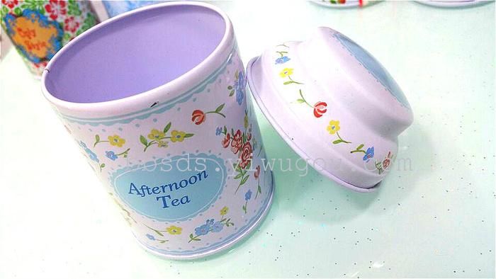 The new tin box jewelry box small portable tea box