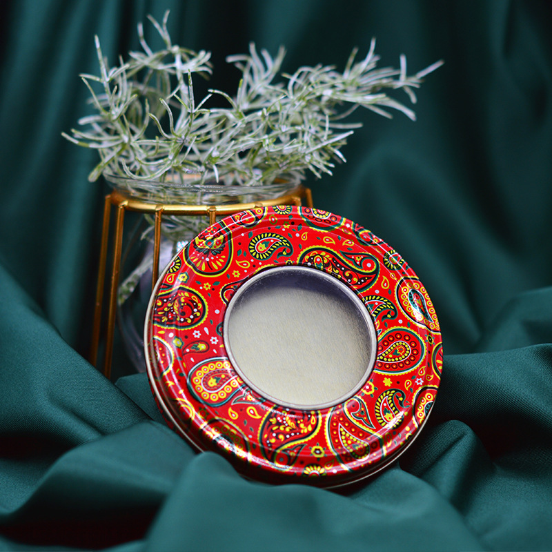 New Products in Stock Saffron Packaging Tin round Color 1G 3G 5G 10G Saffron Iron Box Metal Box
