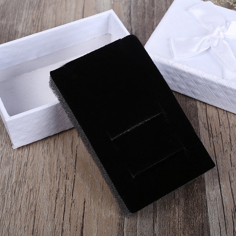 Hot Sale Creative Kraft Paper Ring Box Jewelry Bow Packing Box Heaven and Earth Cover Carton Customized Gift Box Wholesale