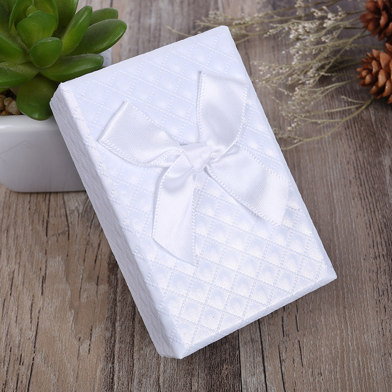 Hot Sale Creative Kraft Paper Ring Box Jewelry Bow Packing Box Heaven and Earth Cover Carton Customized Gift Box Wholesale