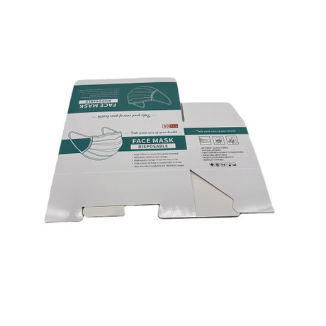 Spot universal mask carton packing box mask receiving box white card carton can be customized KN95 packaging box