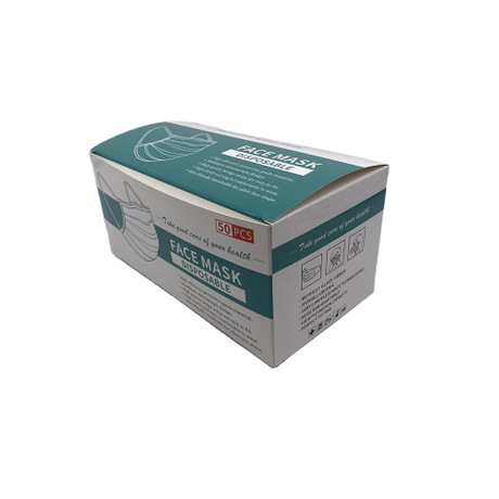 Spot universal mask carton packing box mask receiving box white card carton can be customized KN95 packaging box
