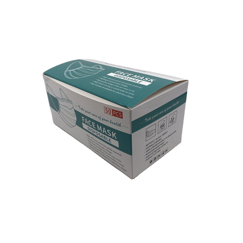 Spot universal mask carton packing box mask receiving box white card carton can be customized KN95 packaging box