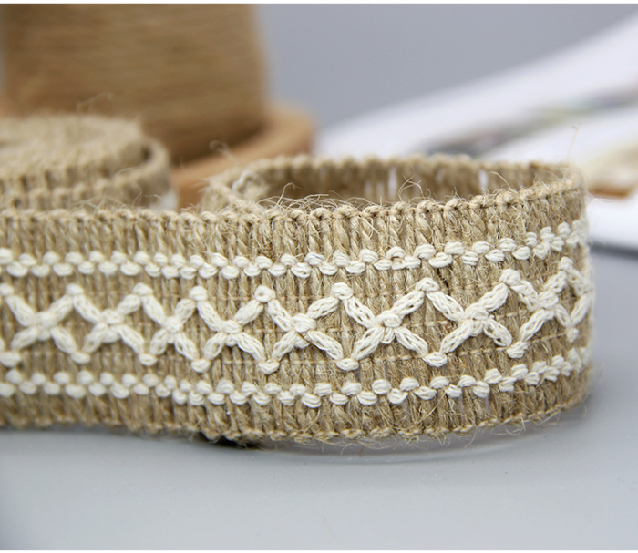 Factory Outlet clothing accessories with rope braid weaving handicraft decorative cotton rope satin striped Ribbon
