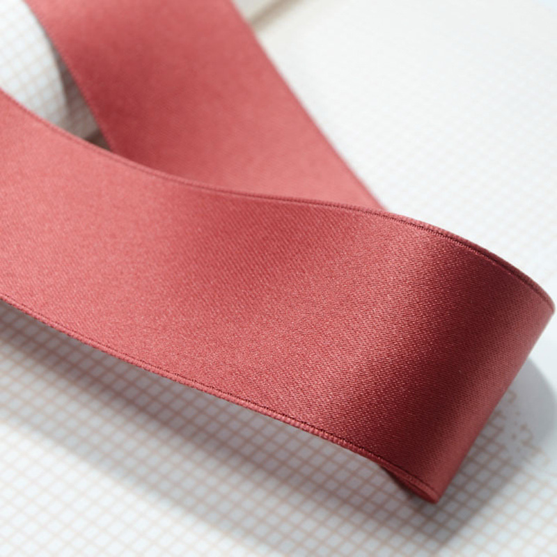 In Stock Wholesale 1-3. 8cm Polyester Cotton Ribbon Korean Matte Ribbon Hair Accessories DIY Material Cotton Texture Satin Ribbon