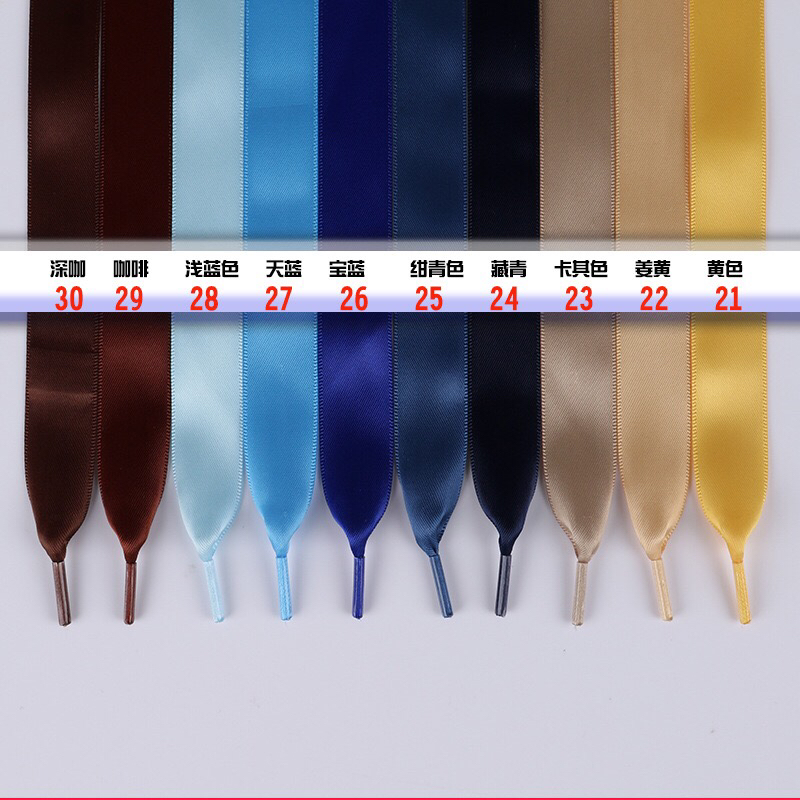 Ribbon Lace Satin Candy Color Double-Sided Polyester Satin Glossy Lace Satin Wide Flat Ribbon Lace