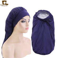 New African Print Satin Ribbon round Cap Tam-O'-Shanter Wrap Scarf Scarf Hat TJM-434B
