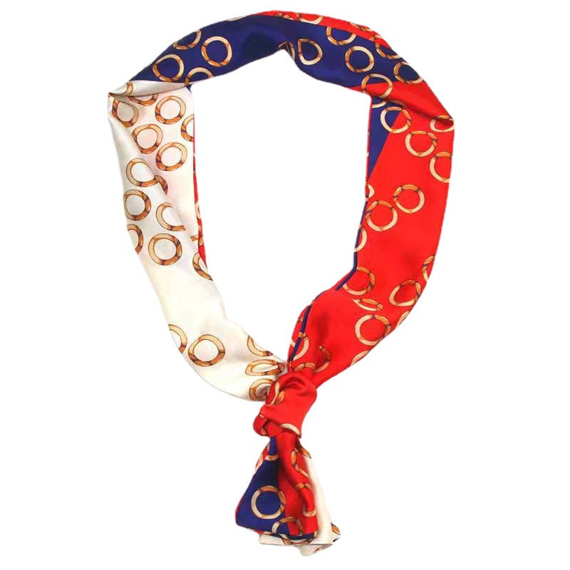 Silk Scarf Thin and Narrow Long Scarf Women&#039;s Ribbon Satin Twill Scarf Tie Bag Spring and Autumn Hair Tie Gift Scarf