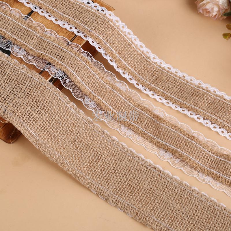 DIY handmade Christmas craft lace Ribbon, linen wedding class volume