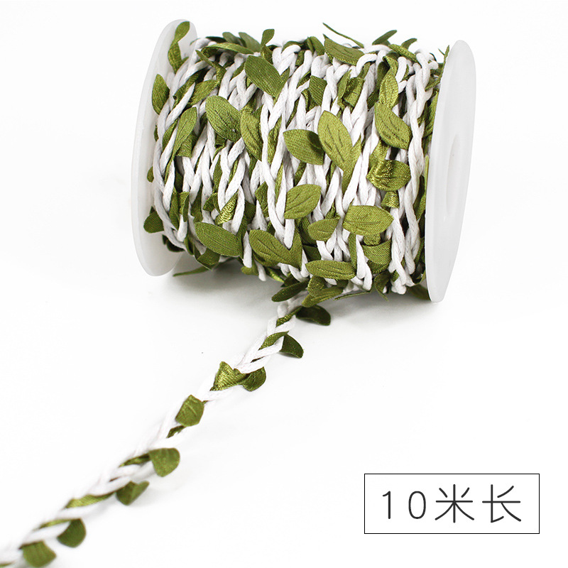 Leaves Hemp Rope Forest Kindergarten Botanical Garden Color DIY Leaf Tree Lace Linen Volume