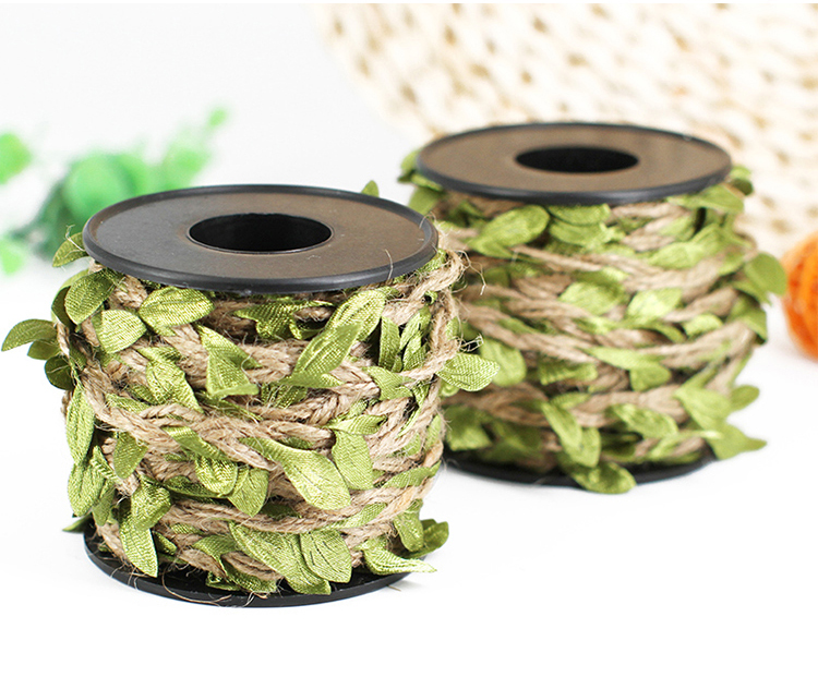 Leaves Hemp Rope Forest Kindergarten Botanical Garden Color DIY Leaf Tree Lace Linen Volume