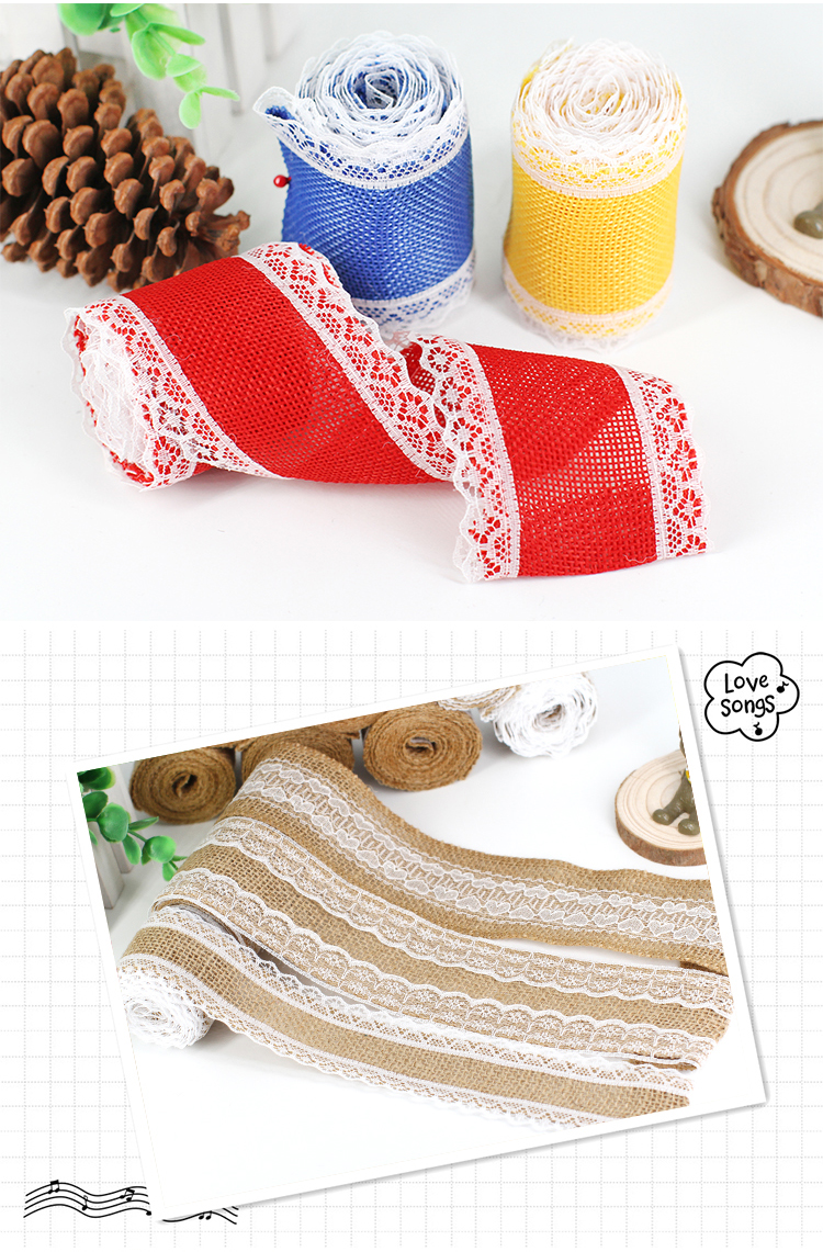 Leaves Hemp Rope Forest Kindergarten Botanical Garden Color DIY Leaf Tree Lace Linen Volume