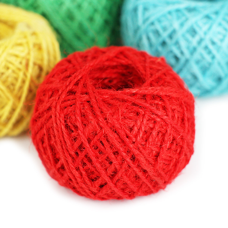 Colored Hemp Rope Package 12 Colors Handmade Braided Rope Children Kindergarten DIY Lace Linen Volume