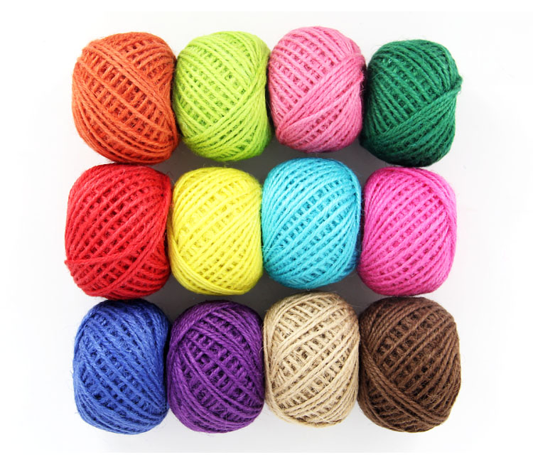 Colored Hemp Rope Package 12 Colors Handmade Braided Rope Children Kindergarten DIY Lace Linen Volume Colored Hemp Rope Package 12 Colors Handmade Braided Rope Children Kindergarten DIY Lace Linen Volume