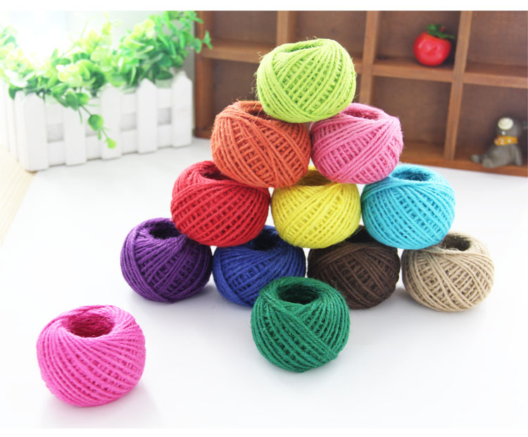 Colored Hemp Rope Package 12 Colors Handmade Braided Rope Children Kindergarten DIY Lace Linen Volume Colored Hemp Rope Package 12 Colors Handmade Braided Rope Children Kindergarten DIY Lace Linen Volume