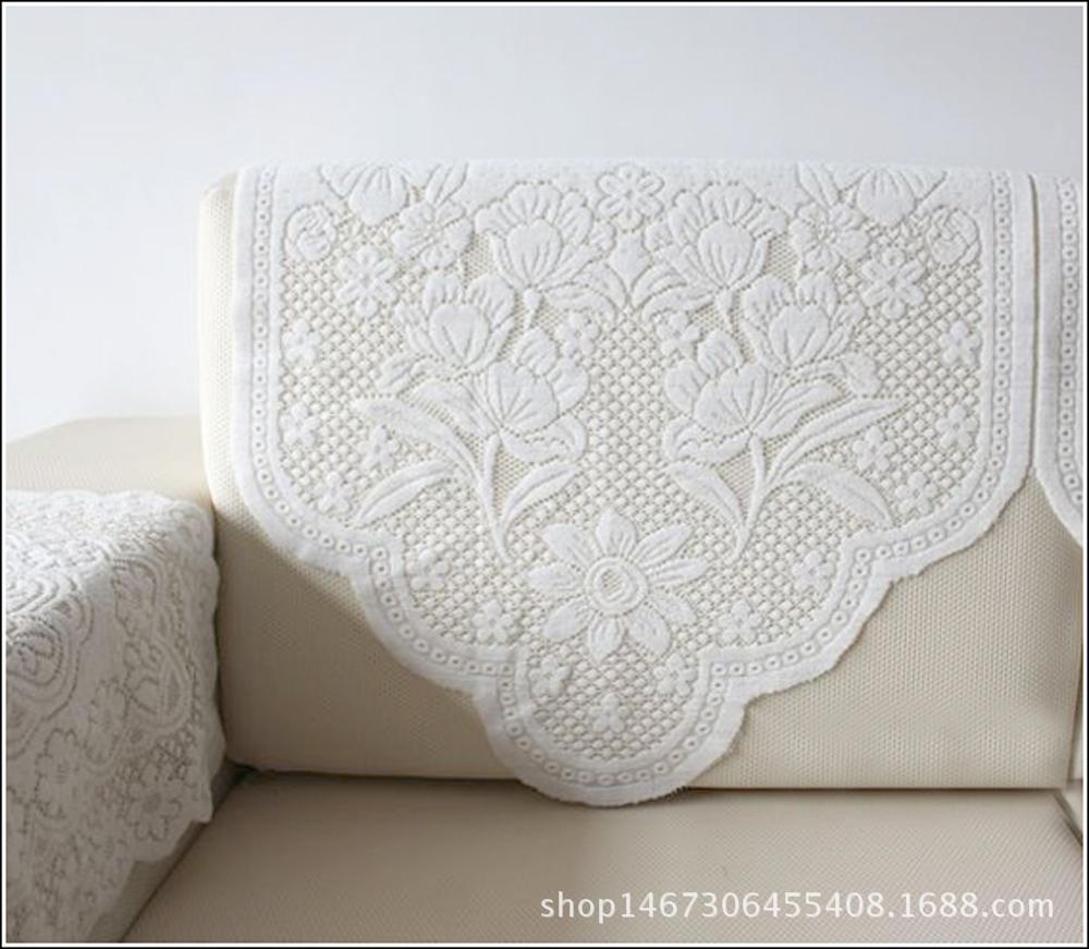 Lace Sofa Towel Backrest Towel Sofa Cushion Armrest Towel Square Towel Tablecloth Lace Linen Volume