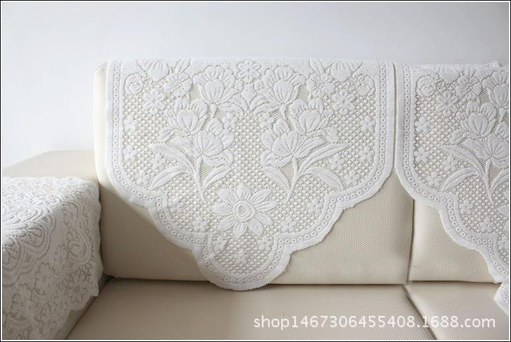 Lace Sofa Towel Backrest Towel Sofa Cushion Armrest Towel Square Towel Tablecloth Lace Linen Volume
