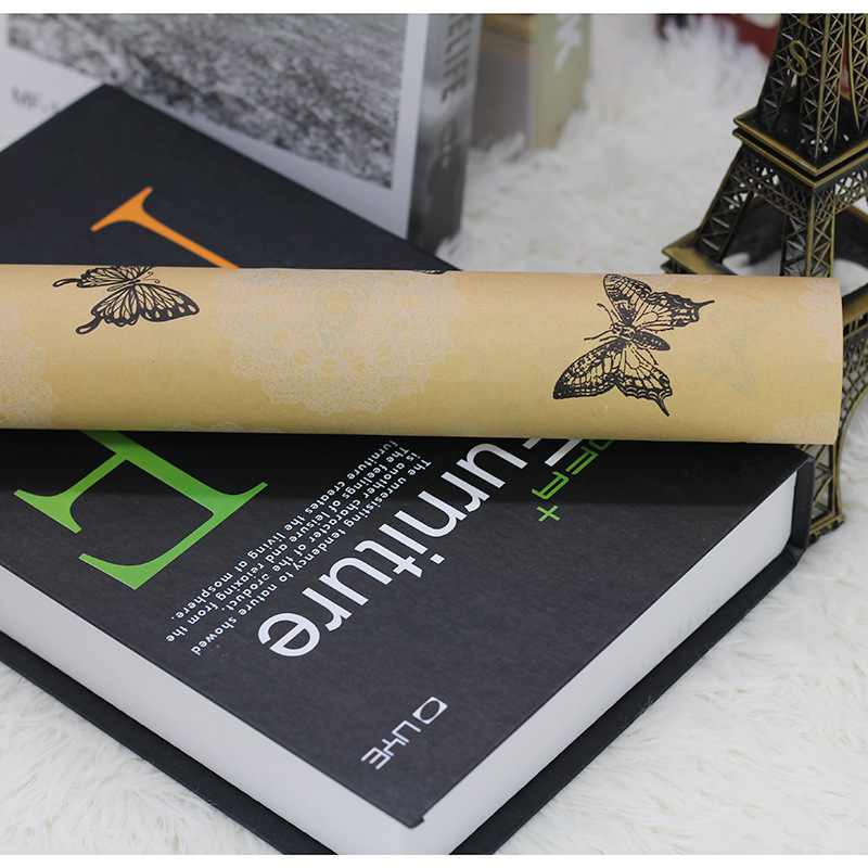 Butterfly design two-color flower packaging materials gift wrapping paper bouquet distribution paper flower shop supplies