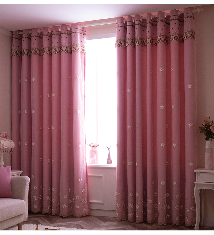 2020 New Curtain Punch-Free Installation Nordic Simple Living Room Bedroom Double-Layer Cloth Lace Linen Volume 2020 New Curtain Punch-Free Installation Nordic Simple Living Room Bedroom Double-Layer Cloth Lace Linen Volume