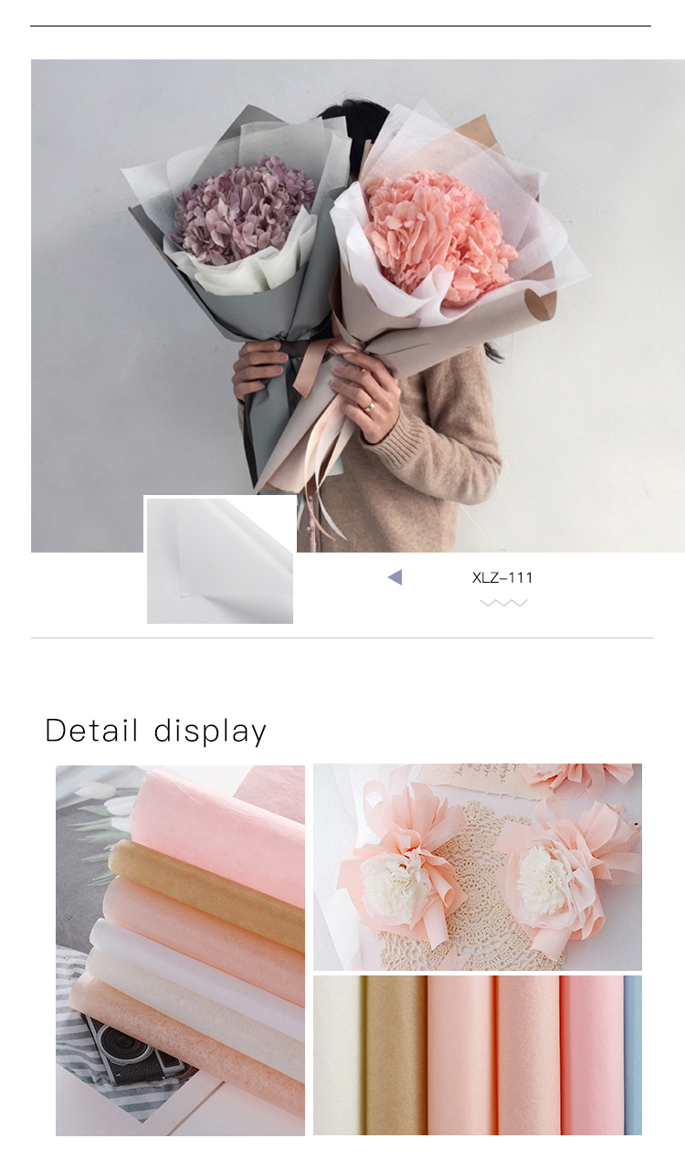 New Wholesale Waterproof florist paper Fresh Flower tissue wrapping paper