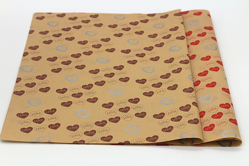Shunqing creative love newspaper flower wrapping paper flower gift shop flower shop packaging materials manufacturers direct sales