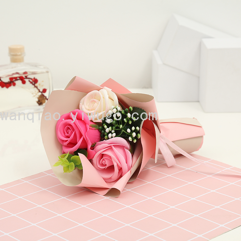 Flowers Soap Flower Wrapping Paper Double-Sided Two-Color 20 Pieces Ouya Paper Flower Shop Floral Bouquet Dacal Paper Material