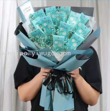 Flowers Soap Flower Wrapping Paper Double-Sided Two-Color 20 Pieces Ouya Paper Flower Shop Floral Bouquet Dacal Paper Material