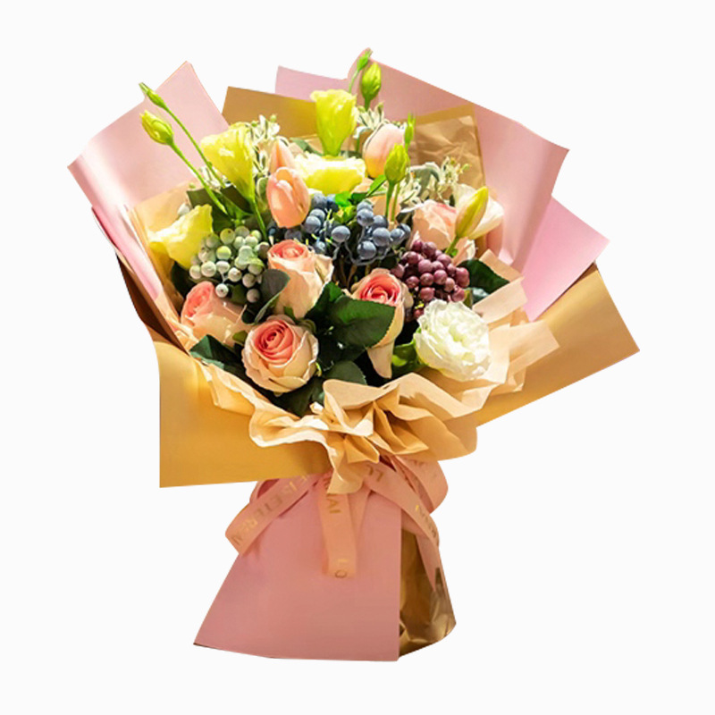 Ouya Paper Bouquet Wrapping Paper Double Color Bag Stained Paper Double-Sided Material Bag Stained Paper Waterproof Gift Flowers Wrapping Paper