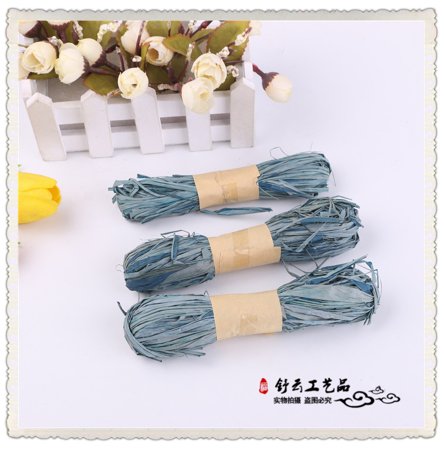 Paper rope stick painting children DIY handmade creative materials Kindergarten color Lafite grass
