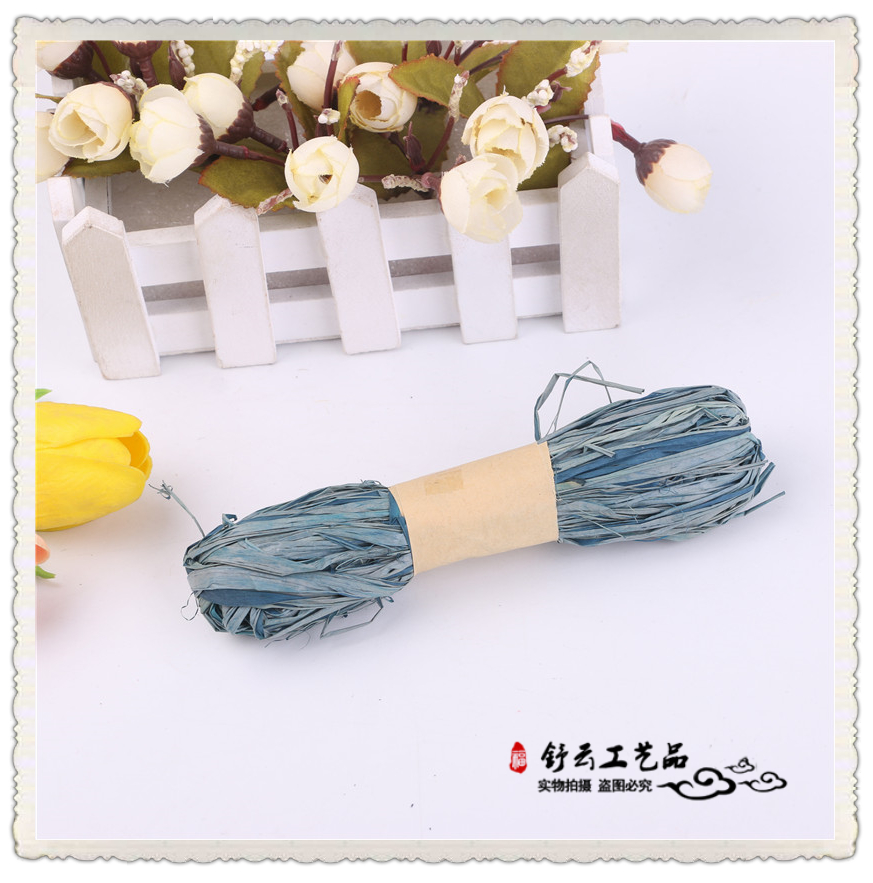 Paper rope stick painting children DIY handmade creative materials Kindergarten color Lafite grass