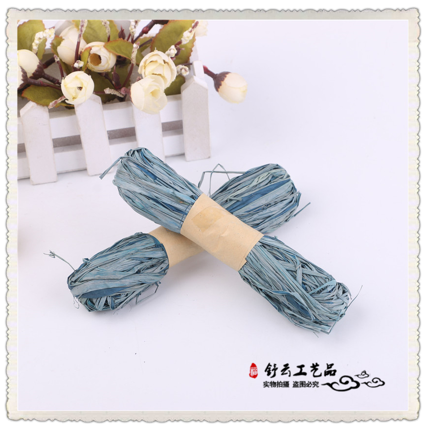 Paper rope stick painting children DIY handmade creative materials Kindergarten color Lafite grass