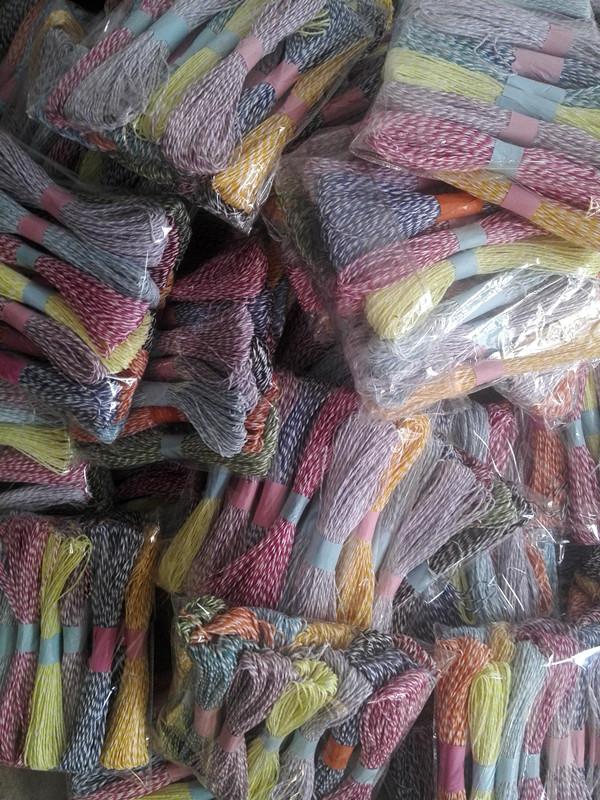 Child us labor manual material decoration with paper rope two-color paper rope wholesale