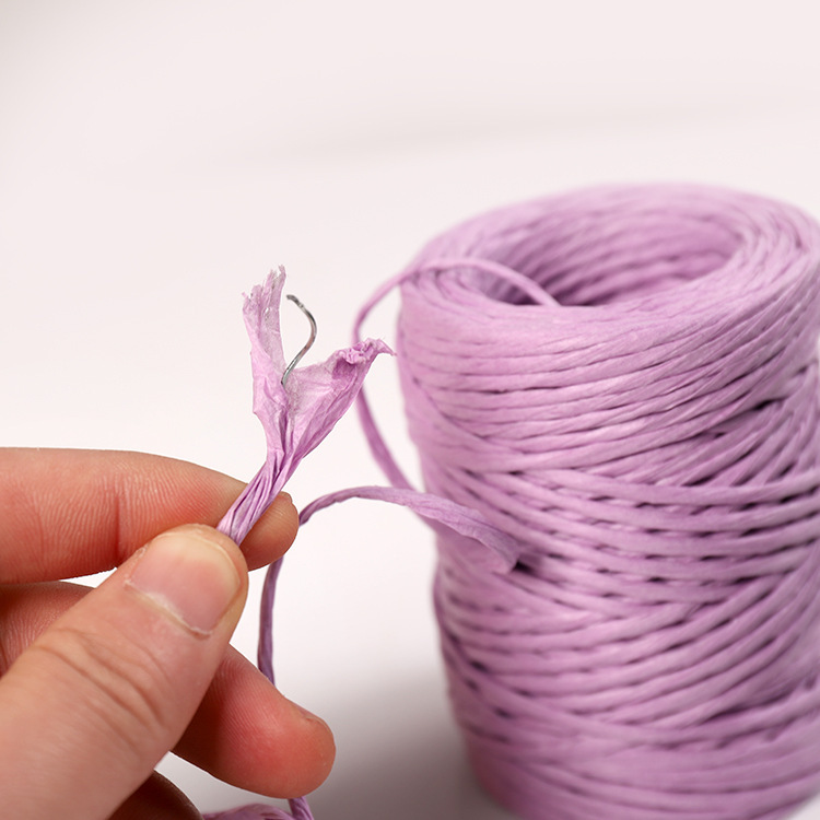 New recommendation with wire and paper rope kindergarten children woven paper cane handmade material diy production basket