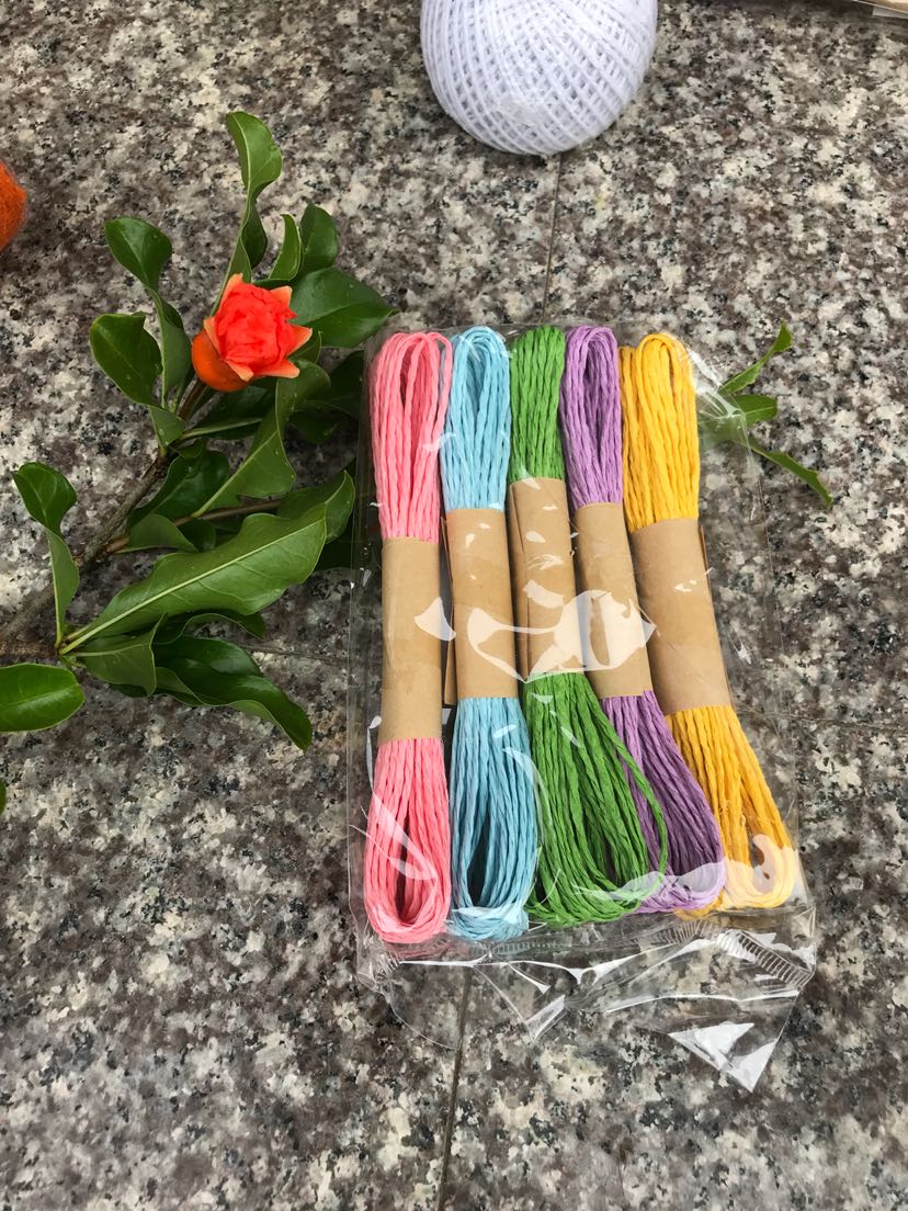 Raffia, paper rope, handicraft accessories Raffia, paper rope, handicraft accessories
