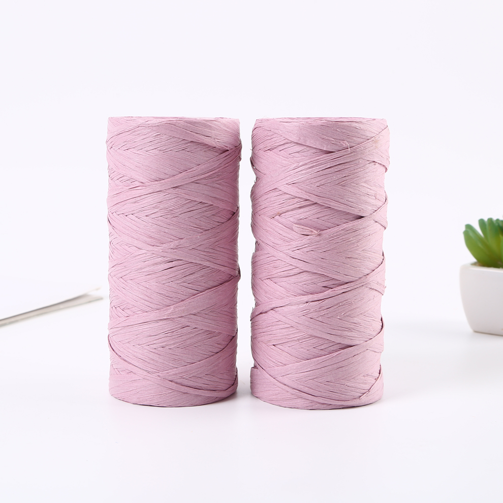 Color Raffia Paper String Lala Paper String Baking Bag Binding Gift Box Bouquet Binding Color Flat Rope
