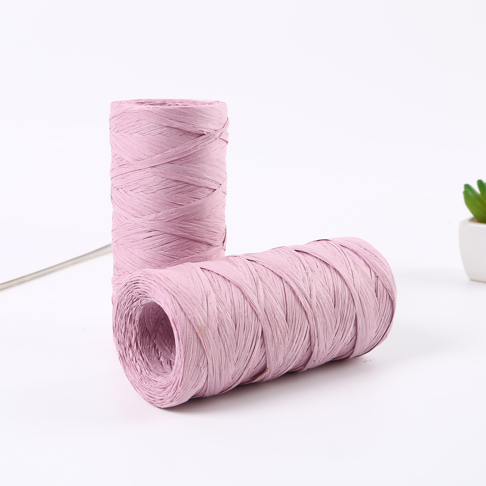 Color Raffia Paper String Lala Paper String Baking Bag Binding Gift Box Bouquet Binding Color Flat Rope