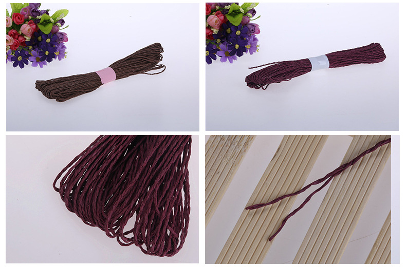 DIY Paper String Spot Raffia Rope Handmade Braided Rope 7 M in Stock Wholesale 12 Colors a Pack DIY Paper String Spot Raffia Rope Handmade Braided Rope 7 M in Stock Wholesale 12 Colors a Pack
