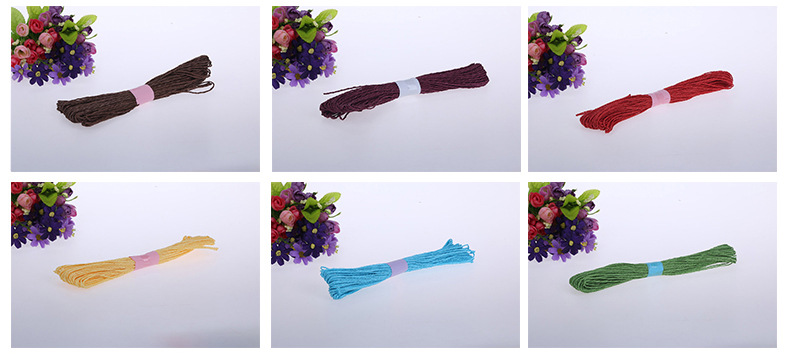 DIY Paper String Spot Raffia Rope Handmade Braided Rope 7 M in Stock Wholesale 12 Colors a Pack DIY Paper String Spot Raffia Rope Handmade Braided Rope 7 M in Stock Wholesale 12 Colors a Pack