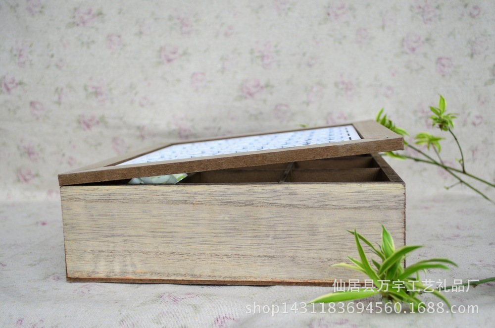 Zakka wooden box to make old jewelry box transparent carving decoration pieces about nine grid carving groceries Zakka wooden box to make old jewelry box transparent carving decoration pieces about nine grid carving groceries