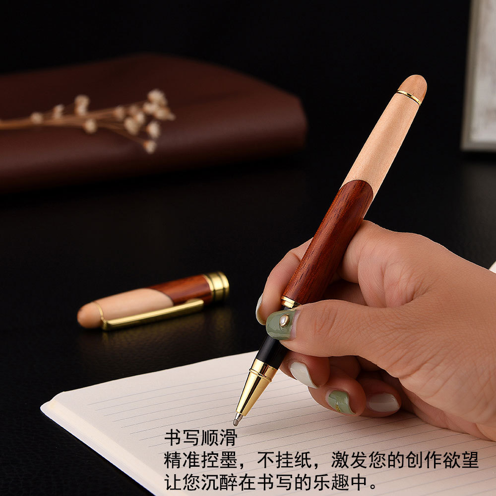 Patchwork Pen Set Wooden Box Gift Practical School Company Staff Gift Wooden Pen Logo Production Spot Patchwork Pen Set Wooden Box Gift Practical School Company Staff Gift Wooden Pen Logo Production Spot