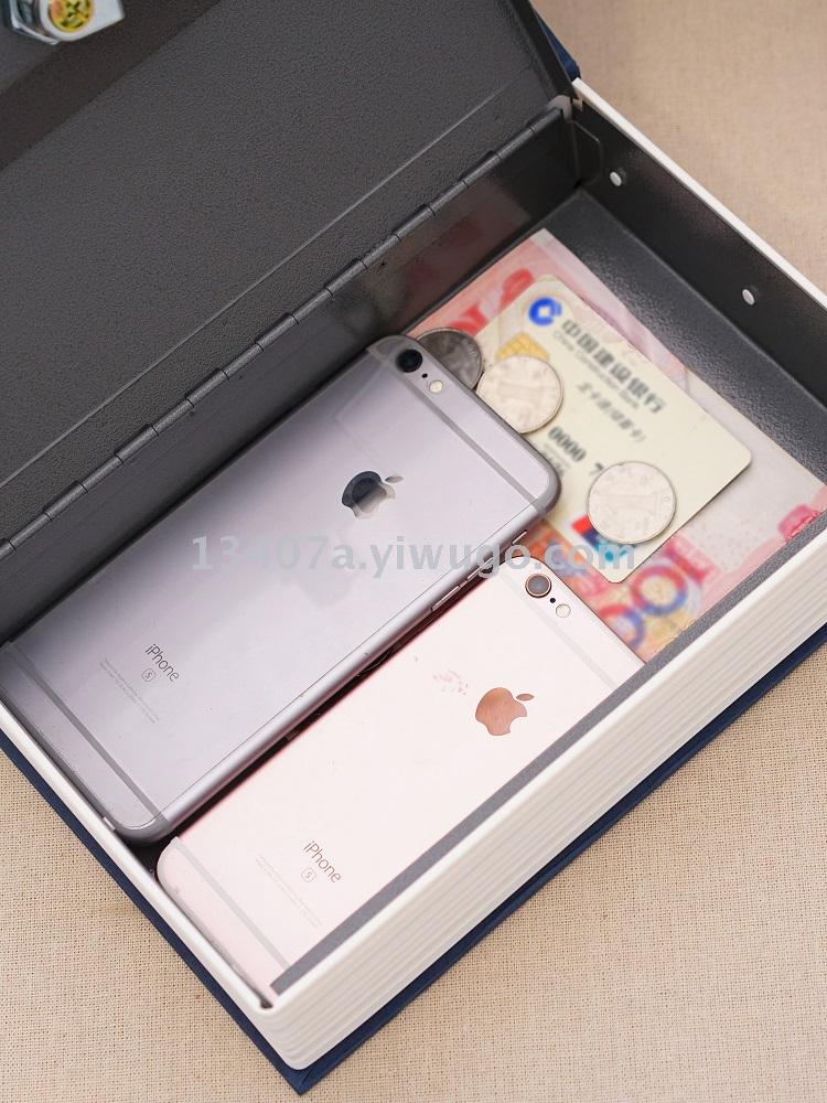 Vintage storage box creative book box with lock desktop wooden box personalized vintage certificate change gift box