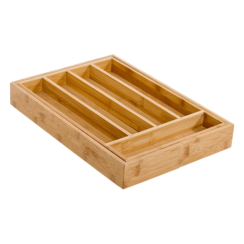 Customized Manufacturer Bamboo Cutlery Box Chopsticks Storage Finishing Wooden Box Heat Insulation Varnish Not Easy to Crack Bamboo Box