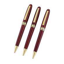 Vintage Rosewood Wood Splicing Ballpoint Pen Suit Wood Splicing Pencil Case Customized Enterprise Logo Creative Craft Gift Wooden Box